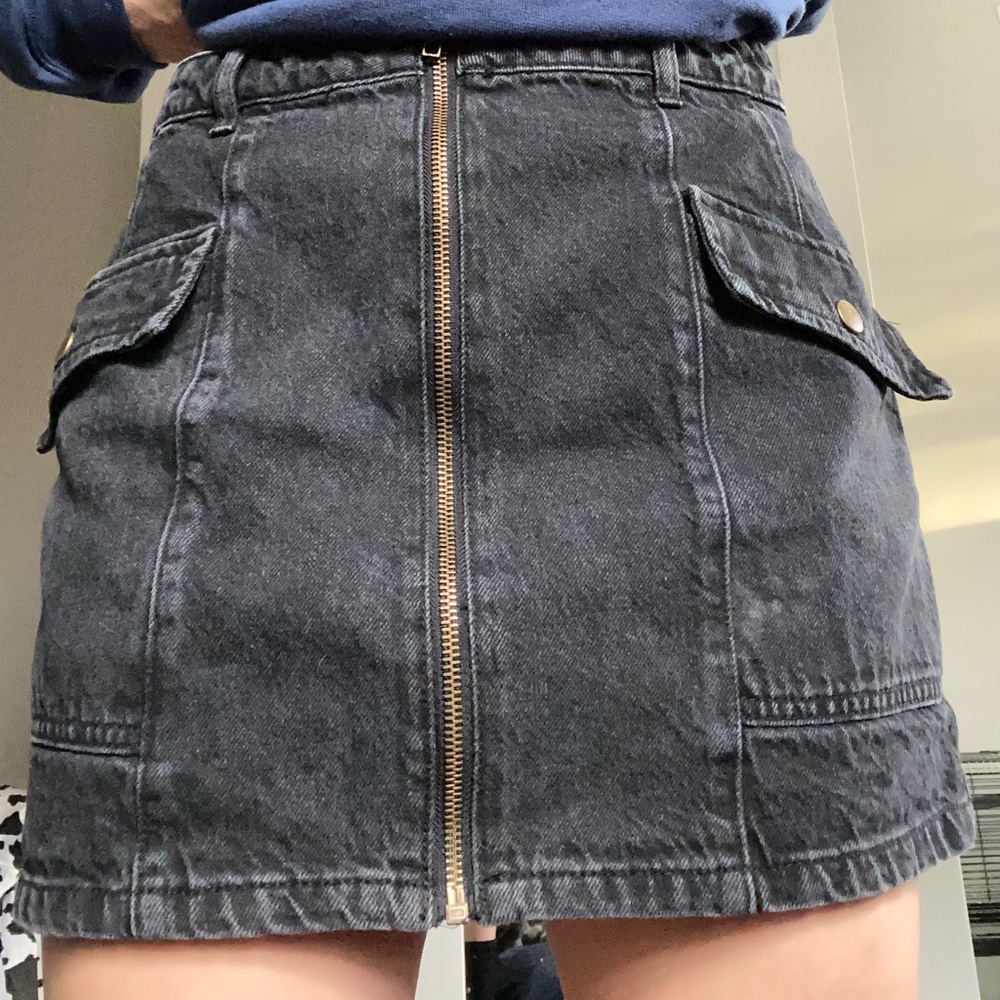 Forever 21 Black Denim Skirt